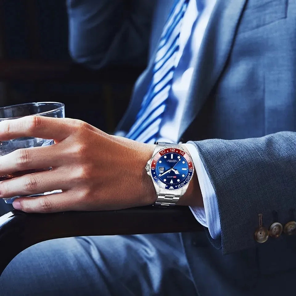 Arlanch Blue And Red Men's Watch